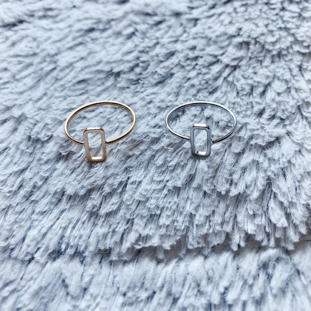 ⭐️Rectangle Ring Size 6.5